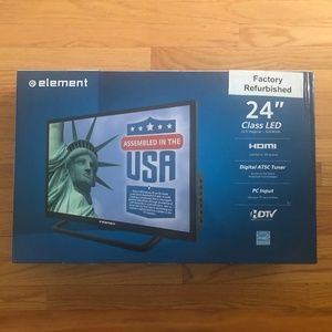 24" TV never been opened factory refurbished
